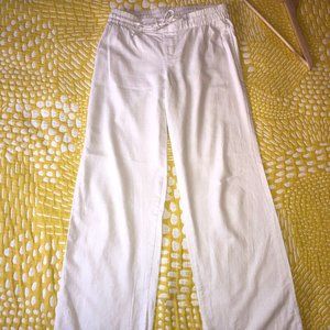 Old Navy White Linen Pants